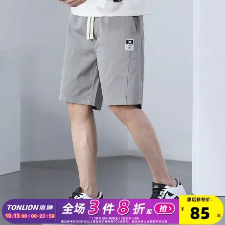 唐狮2023夏季新款休闲短裤男宽松直筒工装裤薄款男士显瘦中裤潮TG图片
