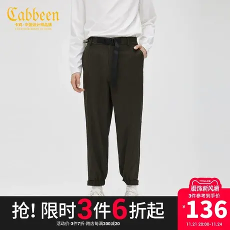 卡宾男装山系风束脚休闲裤春季新款潮流宽松长裤Y商品大图