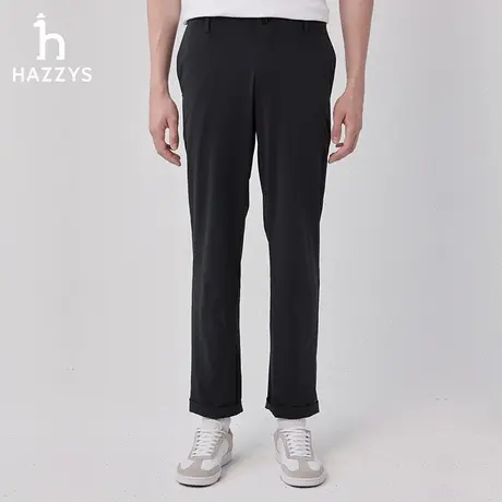 【商场同款】Hazzys哈吉斯2024春夏新款裤子男休闲裤锥形裤长裤男图片