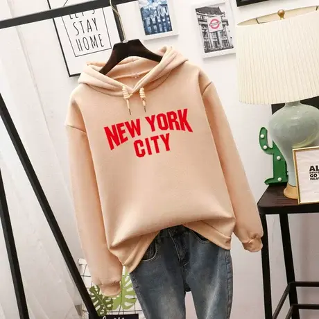 灰色卫衣加厚加绒女秋冬2023新款韩版宽松bf慵懒风连帽外套ins潮图片