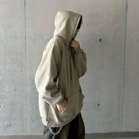 连帽卫衣男春秋季潮牌上衣2023新款美式休闲男士长袖外套情侣衣服商品大图