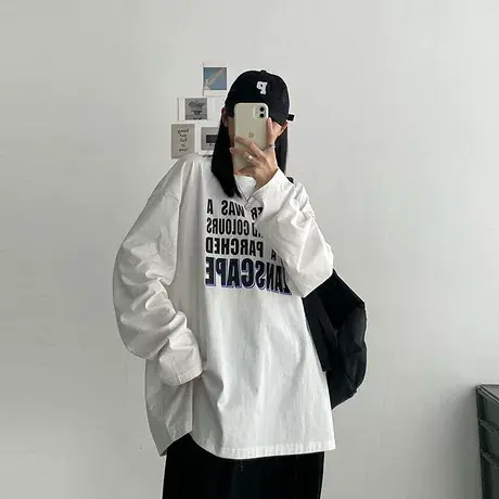 大码T恤女新款胖mm女装春秋薄款200斤休闲打底衫内搭遮肚长袖上衣商品大图