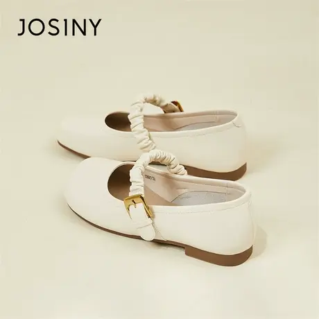 Josiny/卓诗尼法式孕妇低跟鞋软底2024春季新款旅游鞋玛丽珍女鞋商品大图
