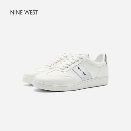 Nine West/玖熙德训鞋女2025新款夏季平底复古小白鞋休闲运动板鞋图片