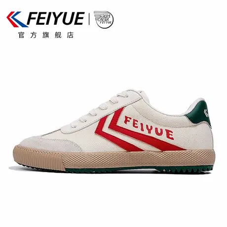 feiyue/飞跃女鞋帆布鞋女2025春季新款休闲百搭厚底帆布鞋子透气商品大图