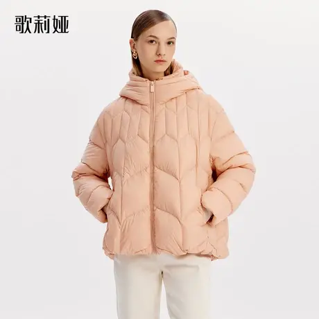 歌莉娅短款羽绒服女冬新款轻薄保暖鹅绒服面包服外套1ASC8B500图片