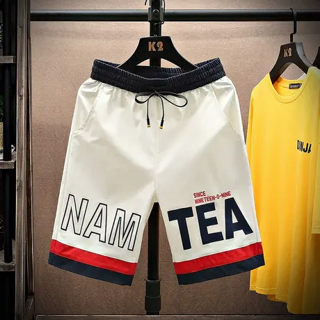 短裤男2023夏季新款潮流ins休闲裤韩版宽松运动薄款男士五分裤子商品大图