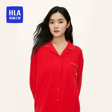 HLA/海澜之家女士睡衣套装喜庆可外穿女士家居服商品大图