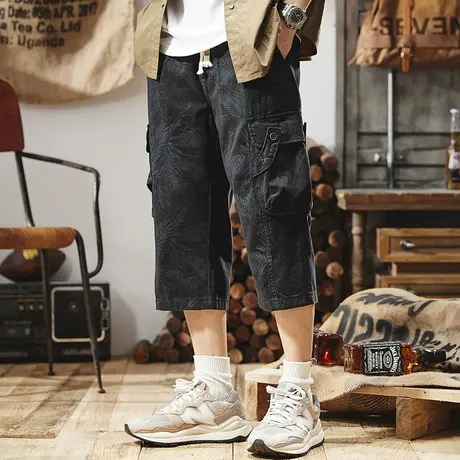 Modi Nick/摩帝尼克男裤夏季薄款男士休闲裤子百搭纯色男士工装裤商品大图