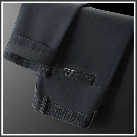 秋冬款弹力西装西裤男士休闲长裤直筒宽松冬季2024新款弹性男裤子商品大图