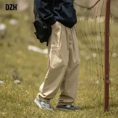 男士冲锋裤美式卡其色工装裤男秋款2024新款裤子休闲裤男款登山裤商品大图