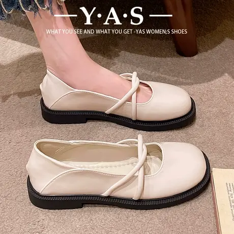 英伦底小皮平珍鞋女夏气质香风单鞋2024春季新小款法式玛丽黑色商品大图