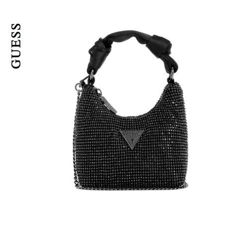 【38上新季】GUESS24年新春季女士仿水晶镶钻爆闪轻奢链条手拿包商品大图