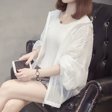 防晒衣女士2023新款长袖短外套韩版透气薄款百搭短外套洋气ins潮图片