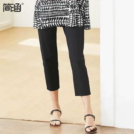 【高弹】大码女装夏装新款简涵高端轻奢显瘦减龄遮肚裤子胖mm图片