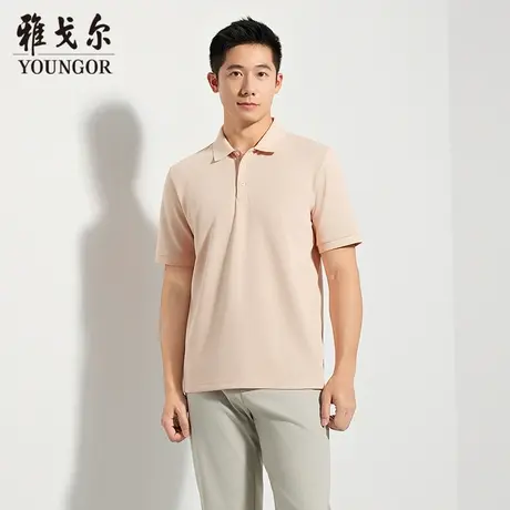 【商场同款】雅戈尔男士短袖POLO夏季新款官方商务休闲短袖T恤男商品大图