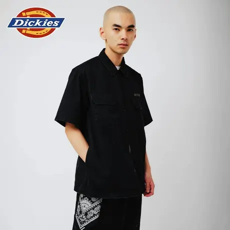 【日本线】DICKIES X atmos 联名系列 前胸字母刺绣短袖衬衫 男女图片