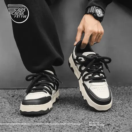 feiyue/飞跃男鞋板鞋鞋男2025夏季新款爆款厚底透气休闲运动鞋子商品大图