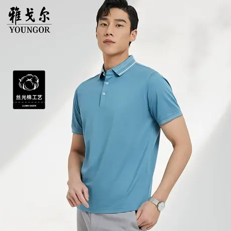 雅戈尔奥莱 男装商务休闲短袖T恤POLO衫商品大图