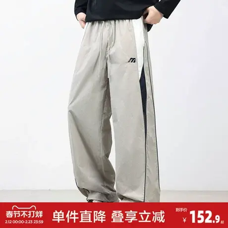 唐狮2026春季新款休闲长男尼龙拼接裤侧边设计感运动户外休闲风商品大图