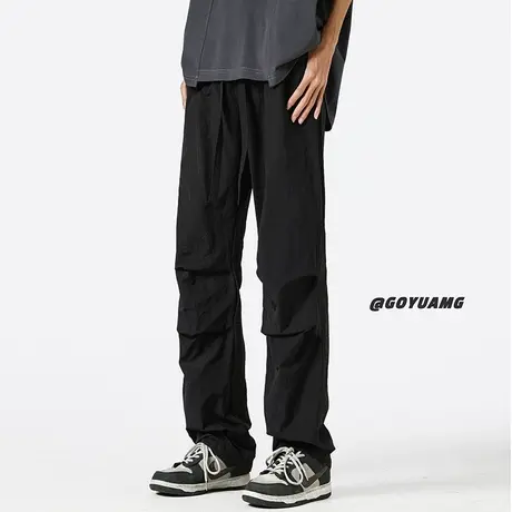 大码伞兵裤子男夏季潮牌美式工装冲锋裤春秋户外登山运动休闲长裤商品大图