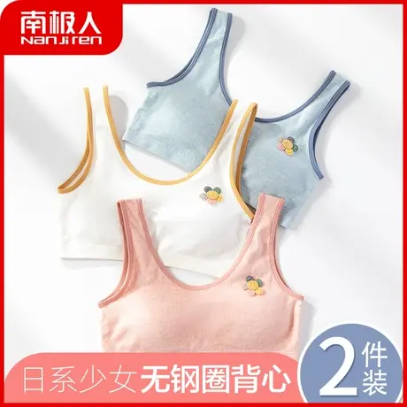 内衣少女文胸夏薄款宽肩带背心式抹胸无钢圈胸罩防走光初高中学生图片