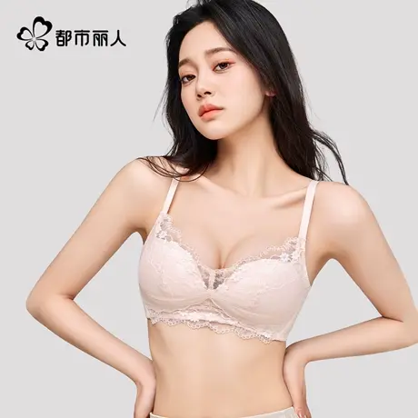 都市丽人蕾丝内衣女小胸聚拢显大防下垂性感文胸罩夏季薄款2025新图片