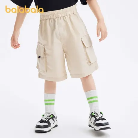 巴拉巴拉男童短裤儿童裤子2024新款中裤夏装潮流工装裤简约运动裤图片