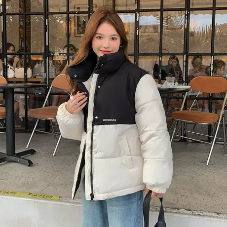 面包服羽绒棉衣棉服女韩版短款宽松秋冬季外套加厚棉袄2023年新款商品大图