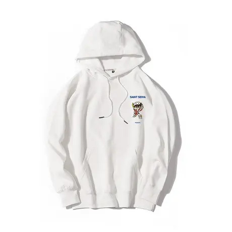 秀洛圣斗士星矢周边衣服冬季加绒加厚像素画卡通动漫像素风卫衣服商品大图