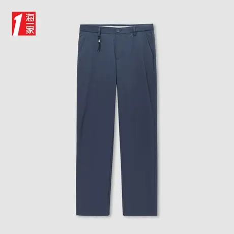 海一家商务休闲长裤2024夏季新款微弹中腰中年男士休闲裤商品大图