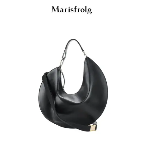 【商场同款】玛丝菲尔年秋季新款黑色时尚斜跨单肩包手提包商品大图