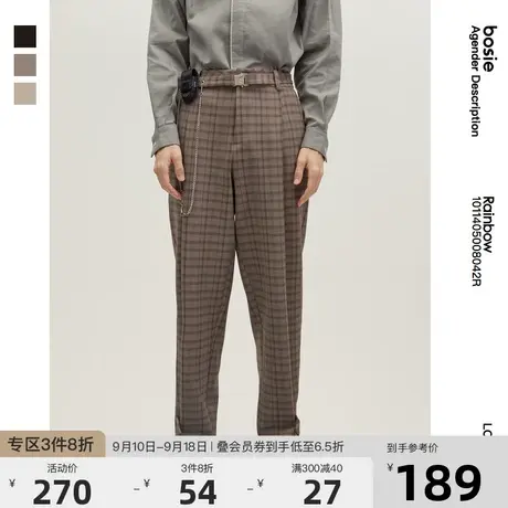 bosie 2021年冬季新款可拆卸小包休闲裤工装裤子潮商品大图