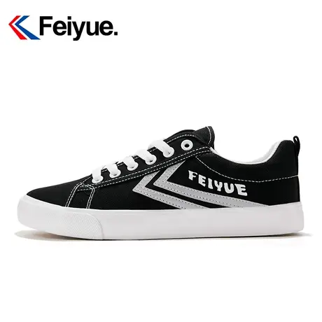 feiyue/飞跃简约休闲鞋女2023秋季经典款反光拼接低帮百搭板鞋361商品大图