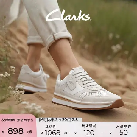 Clarks其乐工艺系列女鞋2024春季款休闲鞋超火德训鞋女图片
