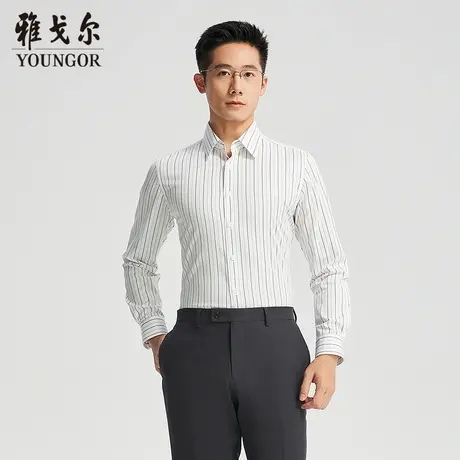 【商场同款】雅戈尔男士长袖衬衫春季新款官方商务休闲长袖衬衫男图片