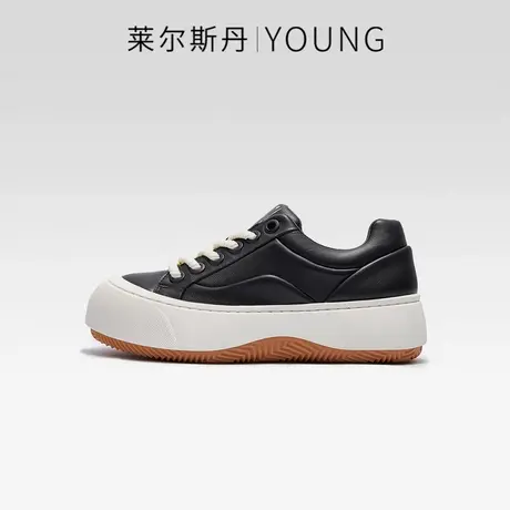莱尔斯丹2023秋新款商场同款Y系列低帮舒适系带休闲女单鞋4T54201商品大图