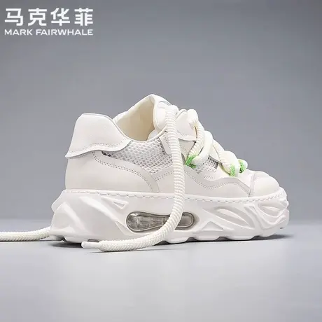 马克华菲正品鞋子男鞋情侣增高青少年潮流休闲运动旅游透气老爹鞋商品大图