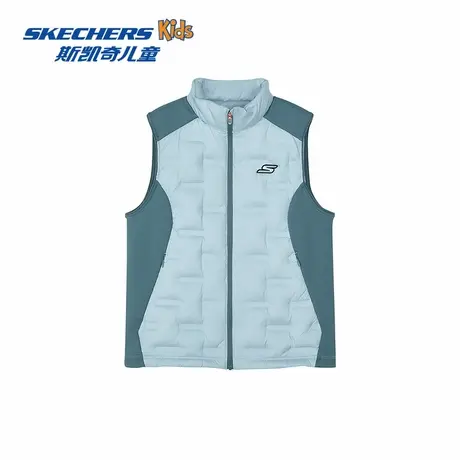 Skechers斯凯奇2025年春季儿童运动休闲羽绒背心外套图片