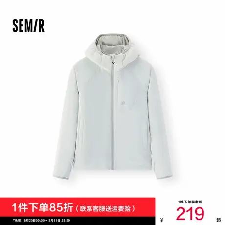 森马棉服女三防户外插肩袖修身连帽2025新款冬季发热抑菌轻薄内搭图片