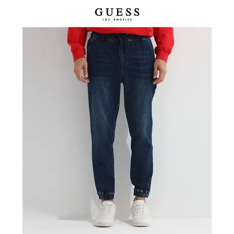 【38上新季】GUESS美式修身收紧裤腰潮舒适休闲束脚牛仔裤长裤商品大图