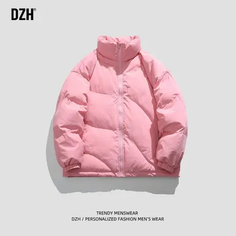 情侣立领短款棉服棉衣外套男女冬季韩系2024新款男士保暖面包棉袄商品大图