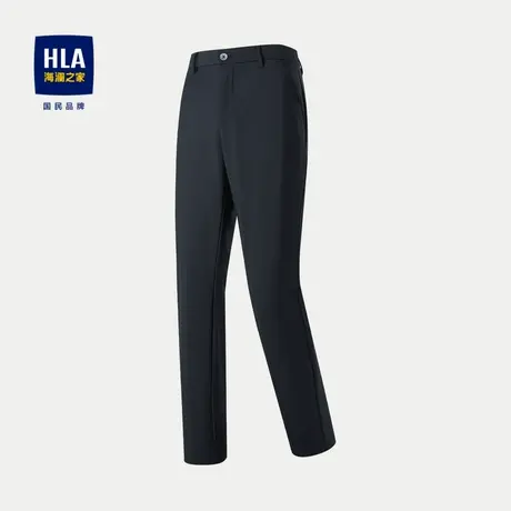 HLA/海澜之家六维弹力休闲裤2024春夏新款简约舒适修身裤子男图片