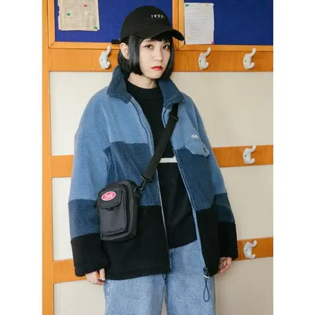 omont蛋挞家 复古羊羔毛棉服外套女加厚短款小个子棉衣女秋冬休闲图片