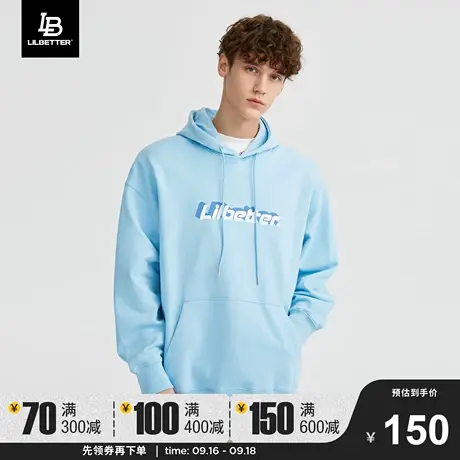 Lilbetter情侣重磅卫衣男美式2023秋冬新款上衣加绒连帽男士外套图片