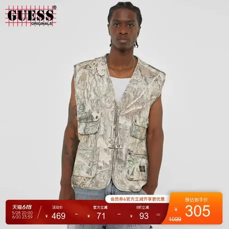 GUESSOriginals   男士创意工装马甲-M4YN20WGFB0图片