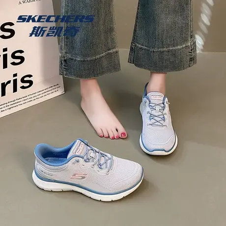 Skechers/斯凯奇女鞋秋季透气跑步鞋新款网面运动鞋女士休闲鞋子图片