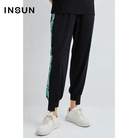 恩裳奥莱夏季运动风印花百搭直筒休闲新商品大图