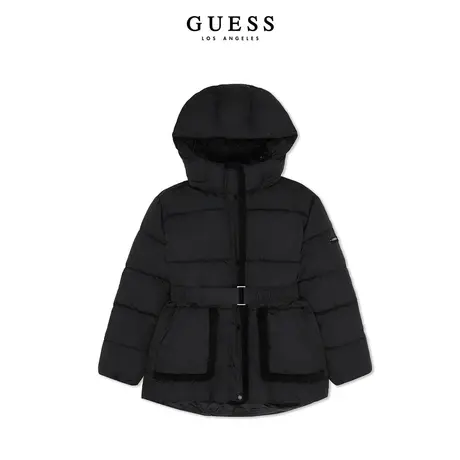 GUESS休闲连帽收腰系带保暖外套-RM4W4849商品大图