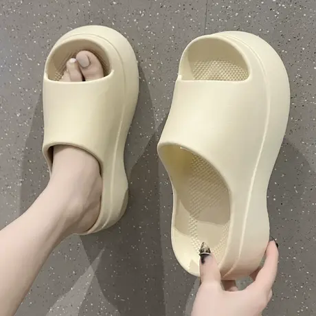 拖鞋女2024夏季外穿新款厚底凉拖室内家居防滑耐磨时尚网红一字拖商品大图